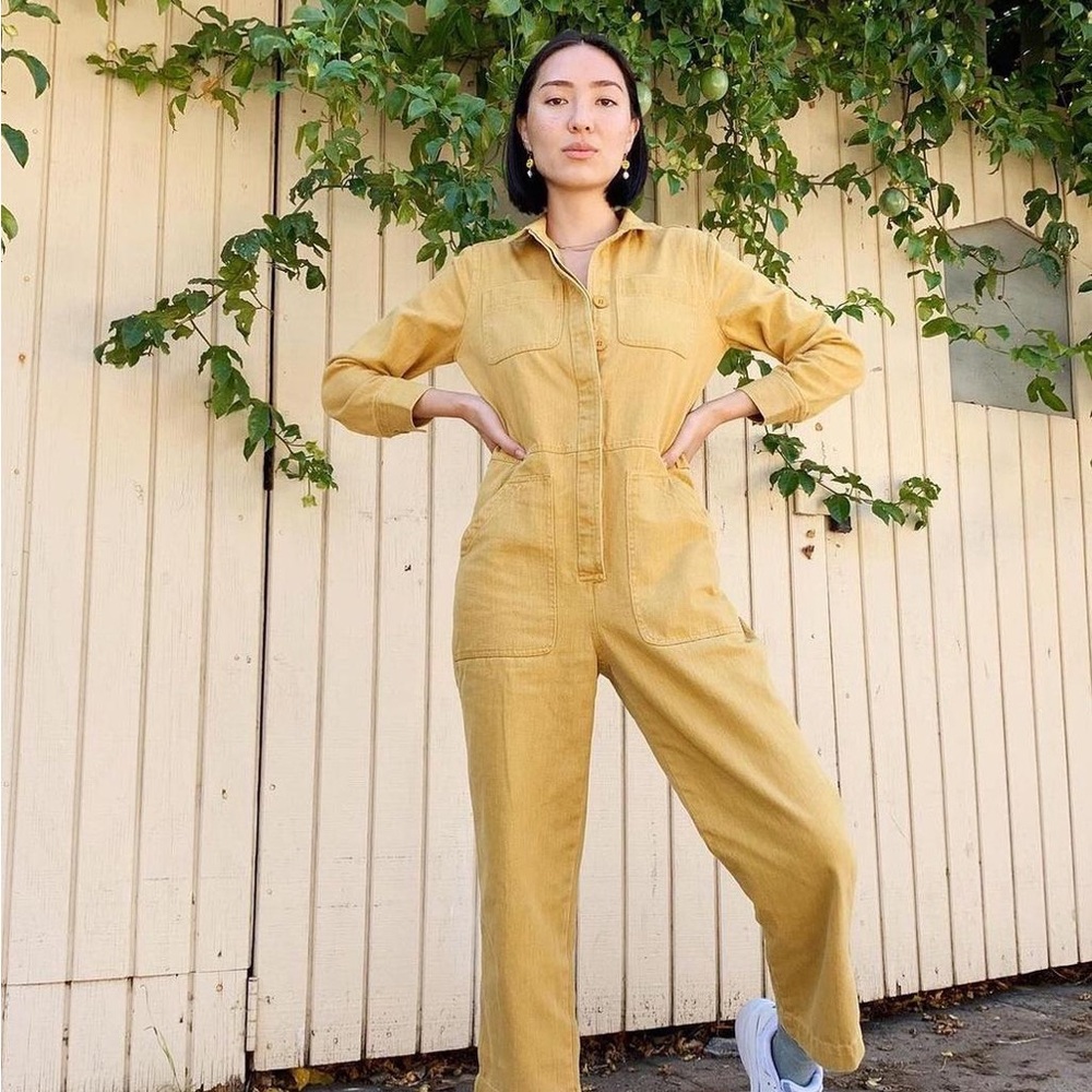 Yellow Utility Jumpsuit